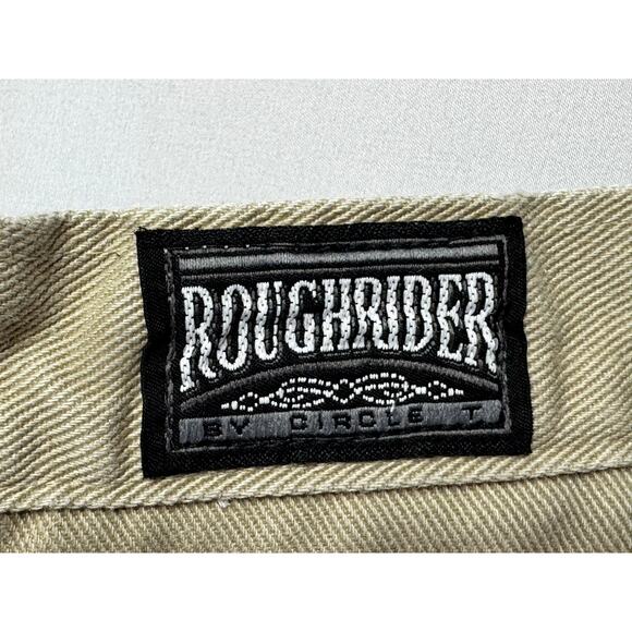 VTG RoughRider by Circle T Women's Tan Western Denim Jeans - Size 28x28 - Picture 5 of 8